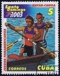 Sellos de America - Cuba -  Scott  4315  Kayaking  (Juegos Pamamericanos)