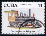Stamps Cuba -  Scott  2361  Locomotora 2-4.0  ( Primeras locomotoras) - copia (14)