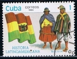 Stamps Cuba -  Scott  3254  Bolivia (Trajes tipicos)