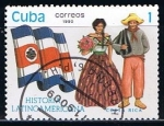 Stamps America - Cuba -  Scott  3257  Costa Rica (Trajes tipicos)