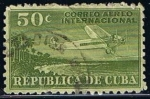 Stamps Cuba -  Scott  C10  Avion y costa de Cuba