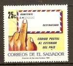 Stamps El Salvador -  CÒDIGO  POSTAL