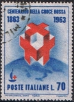 Stamps : Europe : Italy :  CENTENARIO DE LA CRUZ ROJA INTERNACIONAL