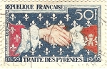 Stamps France -  Traite des Pyrenees 1659-1959