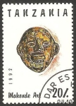 Stamps Tanzania -  1363 - Arte Makondé, máscara