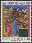 Stamps Italy -  7º CENT. DEL NACIMIENTO DE DANTE ALIGHIERI. EL INFIERNO