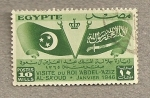 Stamps Egypt -  Visita del Rey Abdel