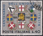 Stamps : Europe : Italy :  CENT. DE LA INTEGRACIÓN DE VENECIA Y DE MANTUA