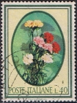 Stamps Italy -  FLORES Y ÁRBOLES. CLAVELES