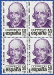 Stamps Spain -  Centenarios - Calderón de la Barca