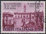Stamps Italy -  10º ANIVERSARIO DEL TRATADO DE ROMA