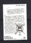 Stamps Spain -  I convención internacional del correo Día del sello 1989