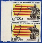 Stamps Spain -  Estatuto de Autonomía de Aragón