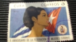 Stamps : America : Cuba :  x aniversario de la federscion de mujeres cubanas