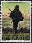 Stamps Italy -  CINCUENTENARIO DE LA RESISTENCIA EN EL PIAVE