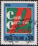 Stamps : Europe : Italy :  CINCUENTENARIO DE LAS CUENTAS CORRIENTES POSTALES