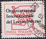 Stamps Italy -  CINCUENTENARIO DE LA ORGANIZACIÓN INTERNACIONAL DEL TRABAJO