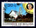 Sellos del Mundo : America : Bolivia :  VISITA DE SU SANTIDAD EL PAPA JUAN PABLO II A BOLIVIA
