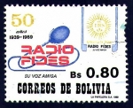 Sellos del Mundo : America : Bolivia : 50 años RADIO FIDES