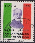 Stamps : Europe : Italy :  25 ANIVERSARIO DE LA REPÚBLICA
