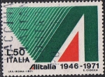Stamps : Europe : Italy :  25 ANIVERSARIO DE ALITALIA