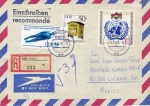 Stamps Germany -  Sobre circulado registrado de Alemania a México.Deportes--