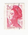 Stamps : Europe : France :  La Liberté de Gandón (repetido)