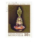 Stamps Mongolia -  Arte en bronce