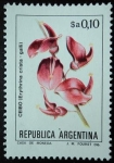 Stamps Argentina -  Ceibo / Erythrina crista-galli