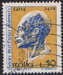 Stamps Italy -  5º CENT. DE LA MUERTE DEL ARQUITECTO LEON BATTISTA ALBERTI