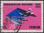Stamps : Europe : Italy :  FUERZAS AEREAS. FORMACIÓN DE HIDROAVIONES S.I.A.I.S-55