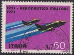 Stamps Italy -  FUERZAS AEREAS. PATRULLA DE G.91 Y