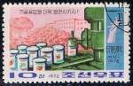 Sellos de Asia - Corea del norte -  Scott  1087  Año del plan de almacenamiento de alimentos