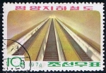 Sellos de Asia - Corea del norte -  Scott  1183  metro esacaleras mecanicas