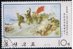 Stamps North Korea -  Scott  1300 Gerrilla del egercito del aire