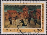 Stamps Italy -  CUADRO DE GIOVANNI MINZONI (1885-1923)