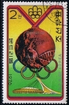 Stamps North Korea -  Scott  1476  Juegos olimpicos de Montreal (Bronce Hockey Pakistan)
