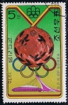 Sellos de Asia - Corea del norte -  Scott  1477  Juegos olimpicos de Montreal (pistola libre Rudol dollinger)