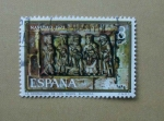 Stamps : Europe : Spain :  Navidad de 1973. Adoracion de los Reyes Butrera.