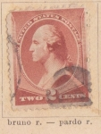Stamps America - United States -  Presidente Washington Ed. 1883