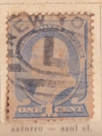 Stamps : America : United_States :  Presidente Benjamin Franklin Ed. 1887