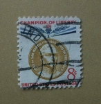 Stamps United States -  Jose de  San Martin 1778-1850 Heroe de lo Andes.