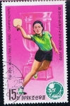Stamps North Korea -  Scott  1799 Tenis de mesa  femenino individual