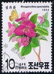 Stamps North Korea -  Scott  3107  Bougainvillea