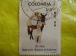 Stamps Colombia -  50 Años Federación Nacional de cafeteros - 50°Aniversario