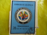 Stamps Colombia -  Organización de los Estados Américanos-OEA-70 Aniv.