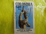 Stamps Colombia -  Universidad de Antioquia-Facultad de Derecho-Sesquicentenario-