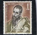 Stamps Spain -  1493-  XIX CENTENARIO DE LA VENIDA DE SAN PABLO A ESPAÑA. 