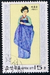Stamps North Korea -  Trajes  1559  tipicos de la dinastia Li (Verano)