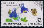 Stamps North Korea -  Scott  2644  Neptis philyra y agilegia japonica